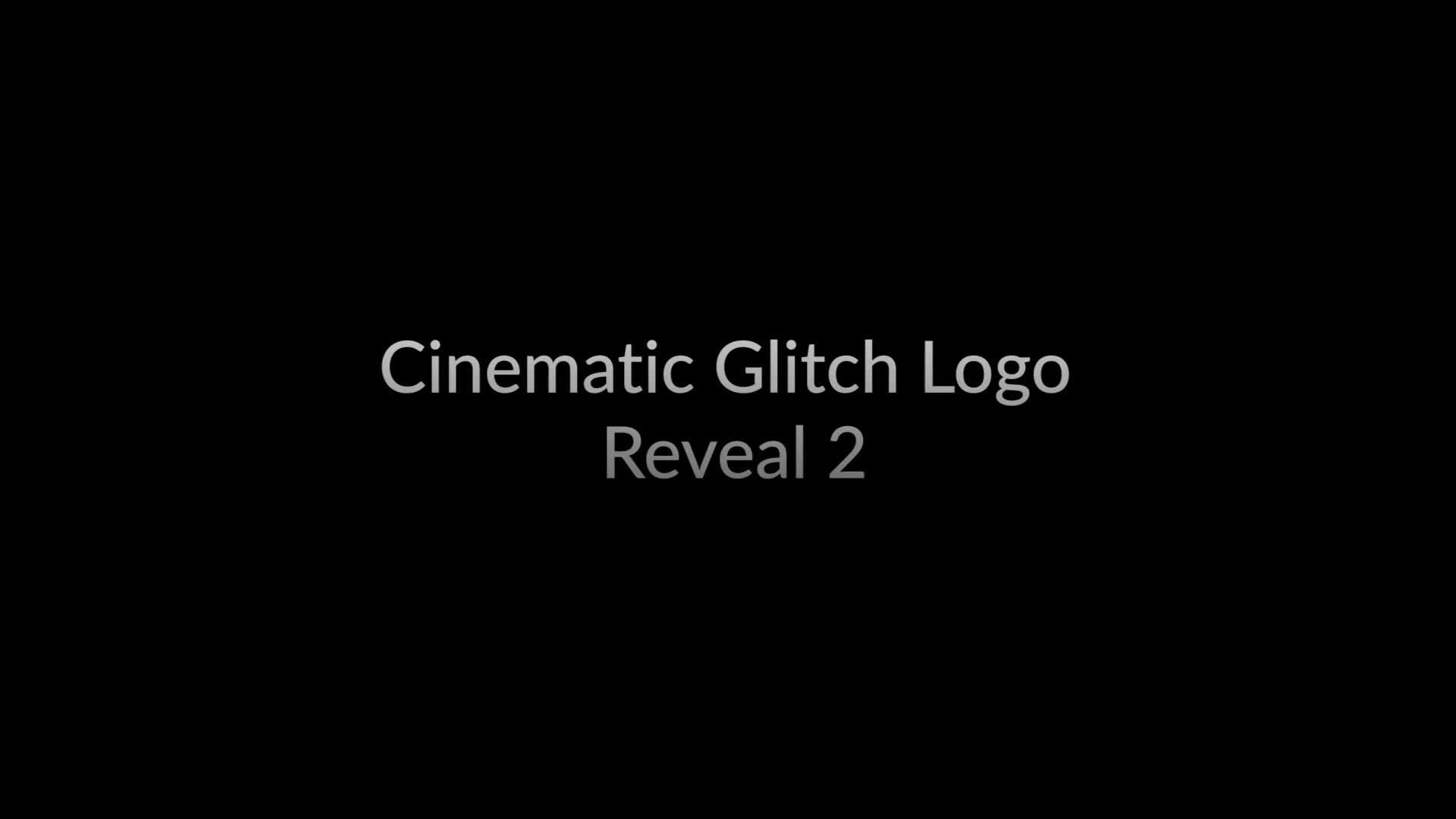 Cinematic Glitch Logo Reveal 2 Videohive 29971963 After Effects Image 1