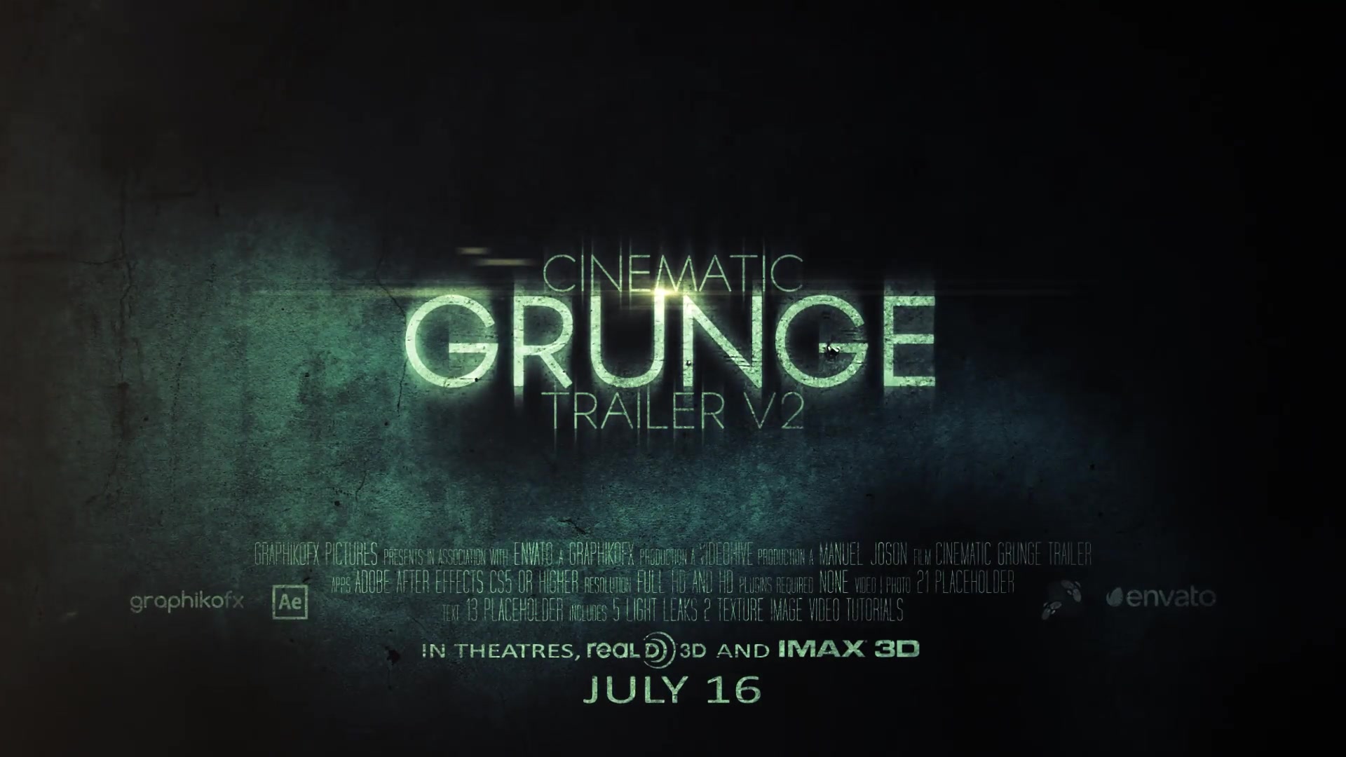 Cinematic Grunge Trailer Videohive 32228100 After Effects Image 9