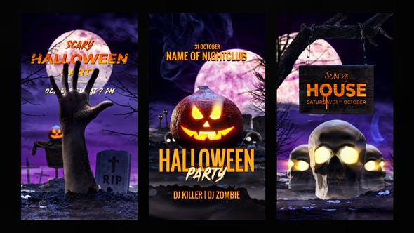 Cinematic Halloween Instagram Stories - Videohive 33871673 Download
