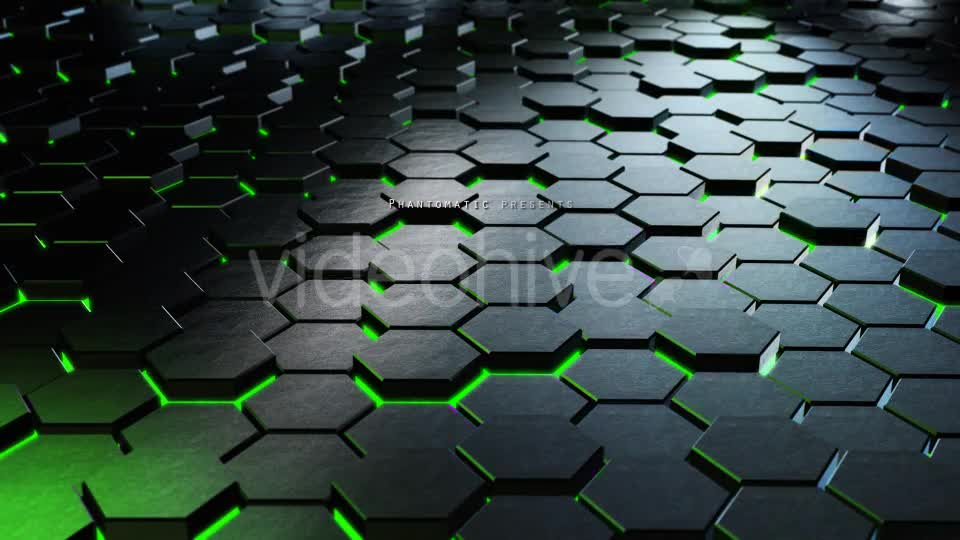 Cinematic Hexagons Green 4 - Download Videohive 19596313