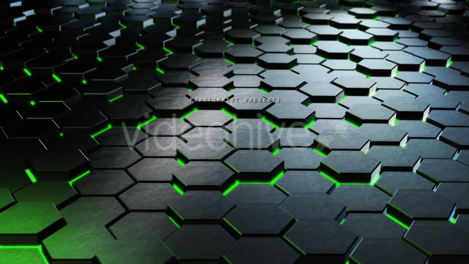 Cinematic Hexagons Green 4 - Download Videohive 19596313