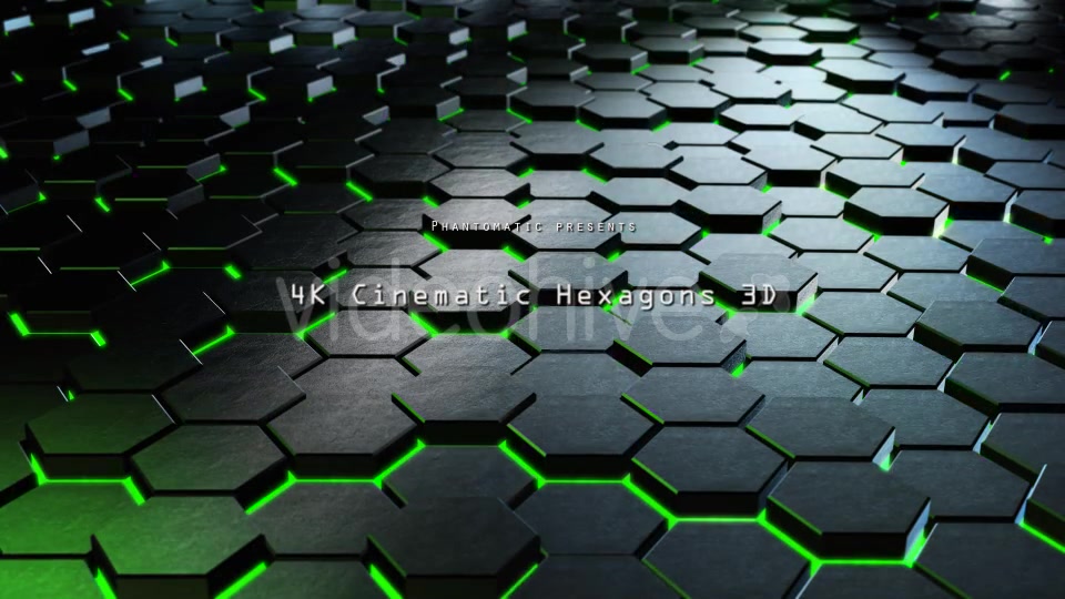 Cinematic Hexagons Green 4 - Download Videohive 19596313