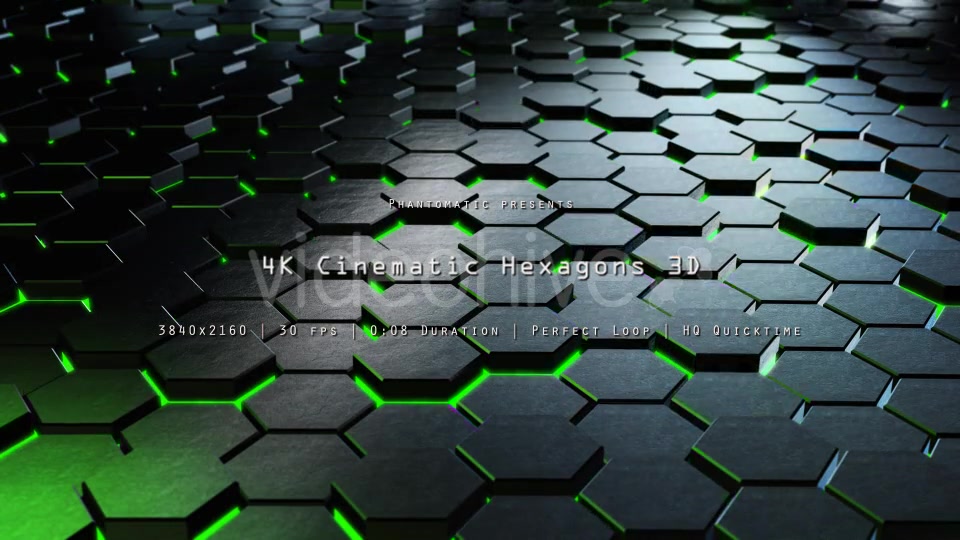 Cinematic Hexagons Green 4 - Download Videohive 19596313