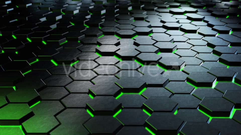 Cinematic Hexagons Green 4 - Download Videohive 19596313