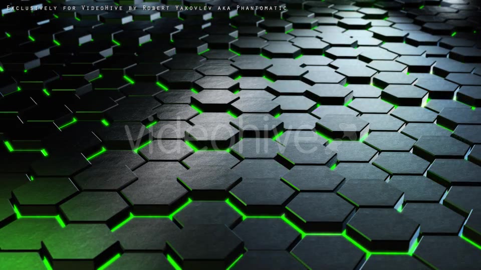 Cinematic Hexagons Green 4 - Download Videohive 19596313