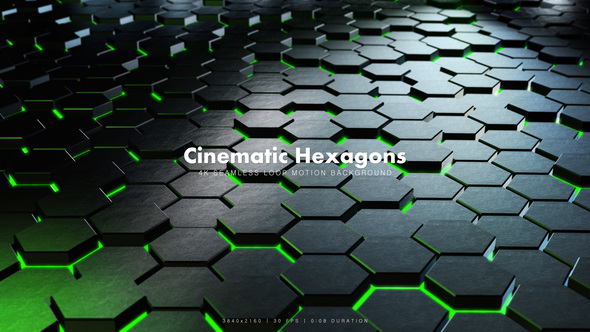 Cinematic Hexagons Green 4 - Download Videohive 19596313