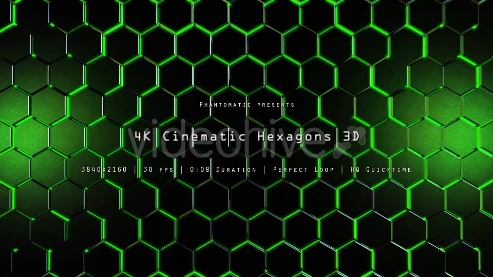 Cinematic Hexagons Green 5 - Download Videohive 19601136