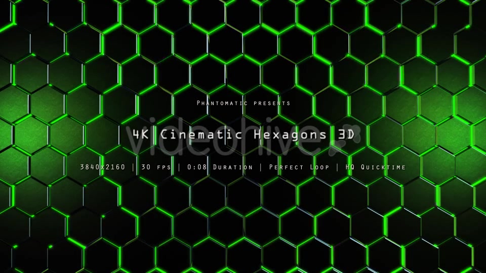 Cinematic Hexagons Green 5 - Download Videohive 19601136