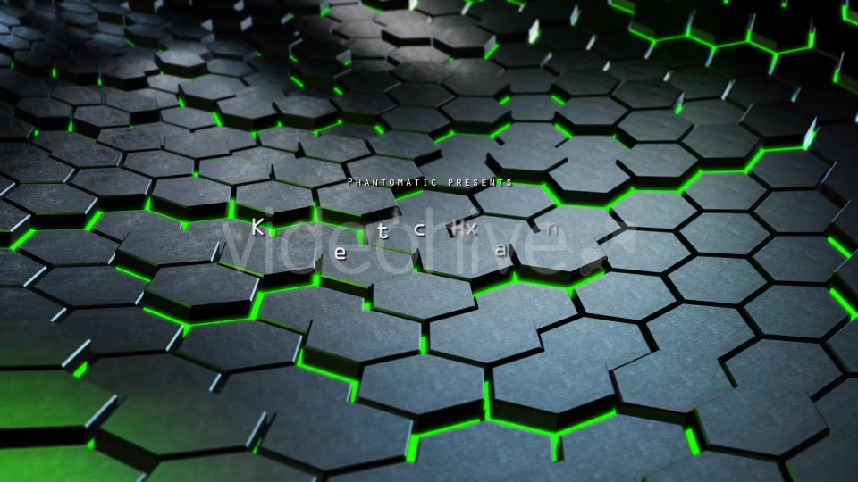 Cinematic Hexagons Green - Download Videohive 19591084