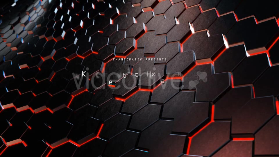 Cinematic Hexagons Red 8 - Download Videohive 19624141