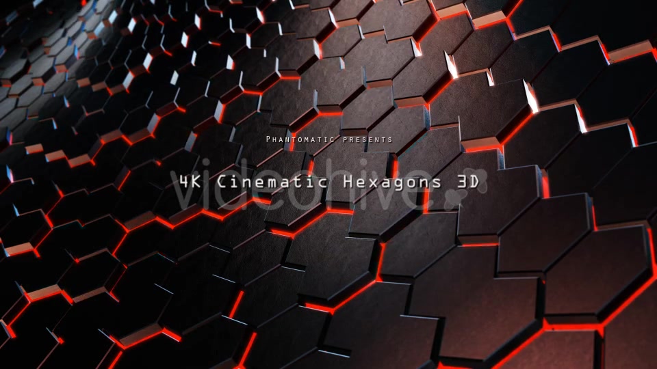 Cinematic Hexagons Red 8 - Download Videohive 19624141