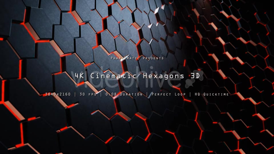 Cinematic Hexagons Red 9 - Download Videohive 19634038