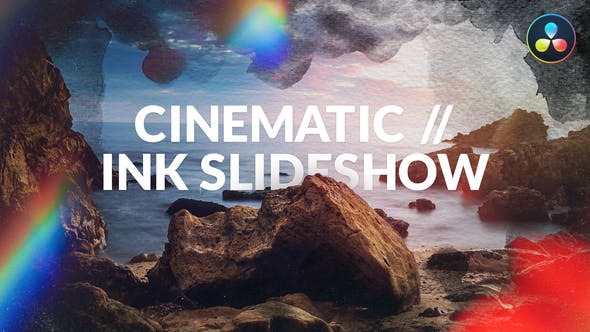 Cinematic // Ink Slideshow | For DaVinci Resolve - Videohive Download 36192230