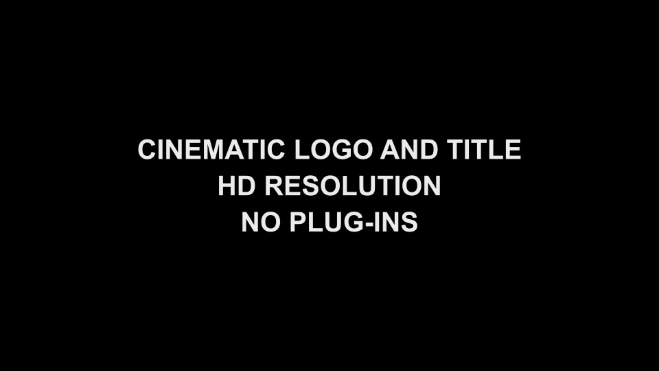 Cinematic Logo and Title Videohive 24199137 After Effects Image 2