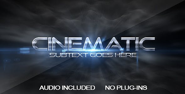 Cinematic Logo Ident - 10540299 Download Videohive