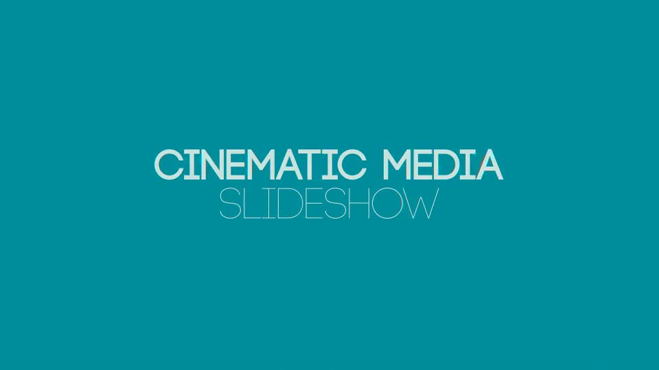 Cinematic Media Slideshow Videohive 13344257 After Effects Image 1