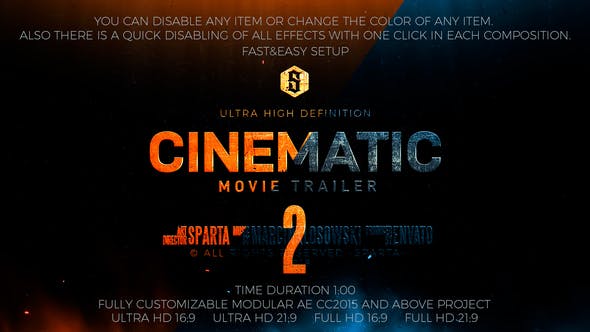 Cinematic Modular Trailer Montage 2 - Videohive 21664631 Download