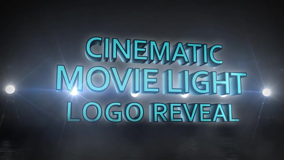 Cinematic Movie Lights Logo Reveal Videohive 14787592 After Effects Image 2