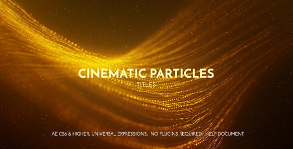 Cinematic Particles Titles - 20839995 Download Videohive