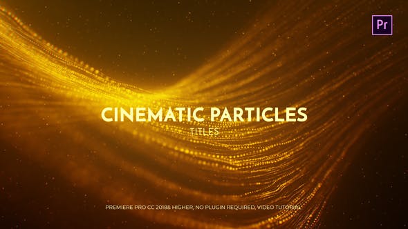 Cinematic Particles Titles Mogrt - Videohive Download 22329449