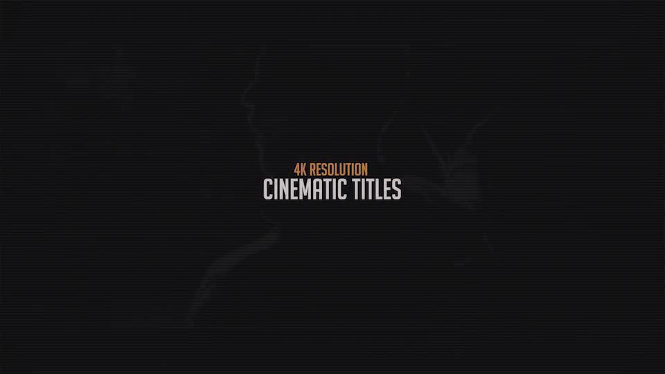 Cinematic Titles 4K Videohive 14107066 After Effects Image 1