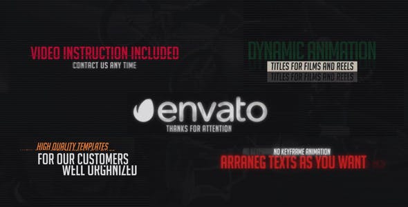 Cinematic Titles 4K - Videohive Download 14107066