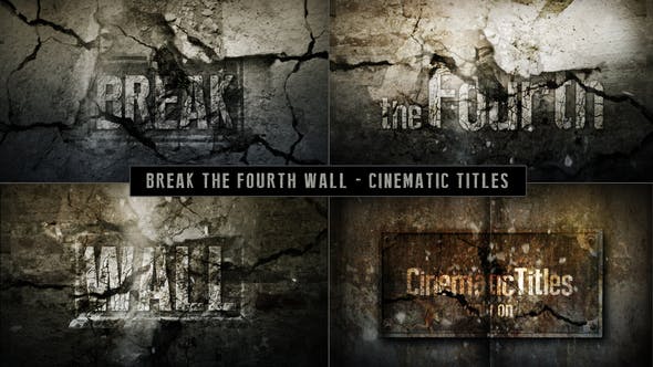 Cinematic Titles Breaking The Fourth Wall - 4782056 Download Videohive