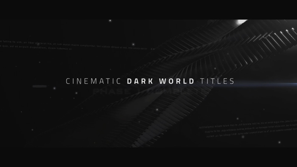 Cinematic Titles Dark World - Download Videohive 13868379