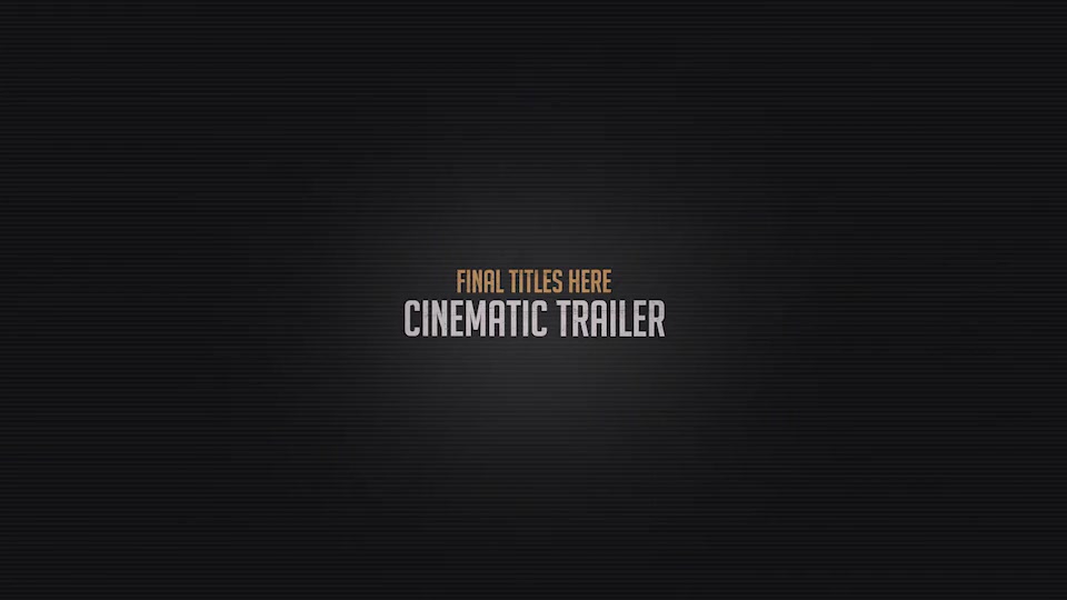 Cinematic Trailer Videohive 15133607 After Effects Image 11