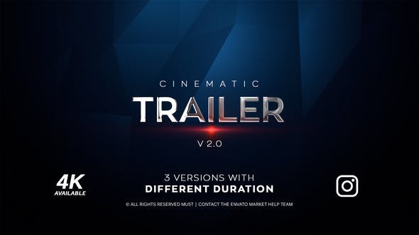 Cinematic Trailer 4K - Videohive Download 21494406