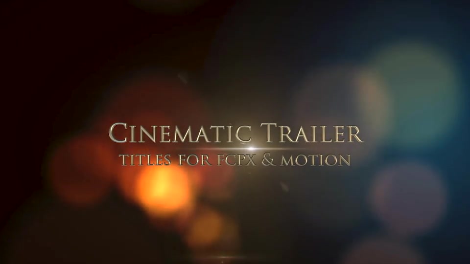 Cinematic Trailer Titles For Motion - Download Videohive 11583095