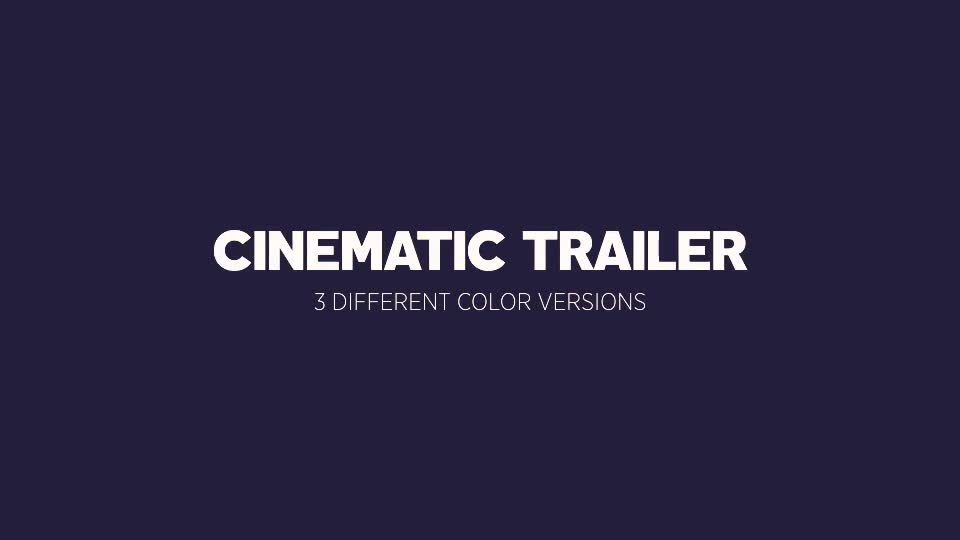 Cinematic Trailer Videohive 18395209 After Effects Image 1