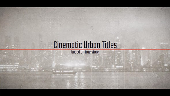 Cinematic Urban Titles | Movie Opener - Videohive 22783507 Download