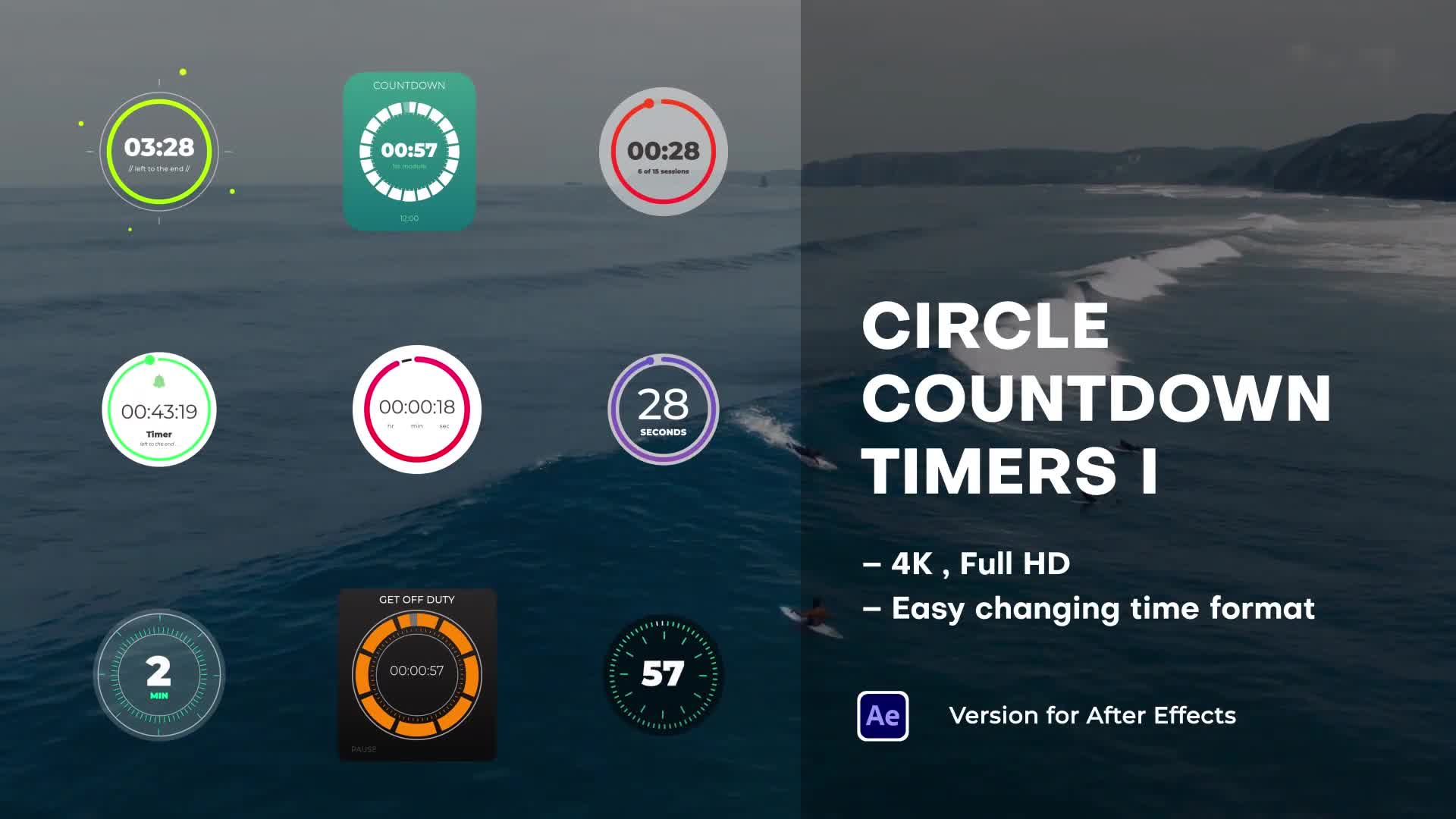 Circle Countdown Timers I Videohive 39054626 After Effects Image 1