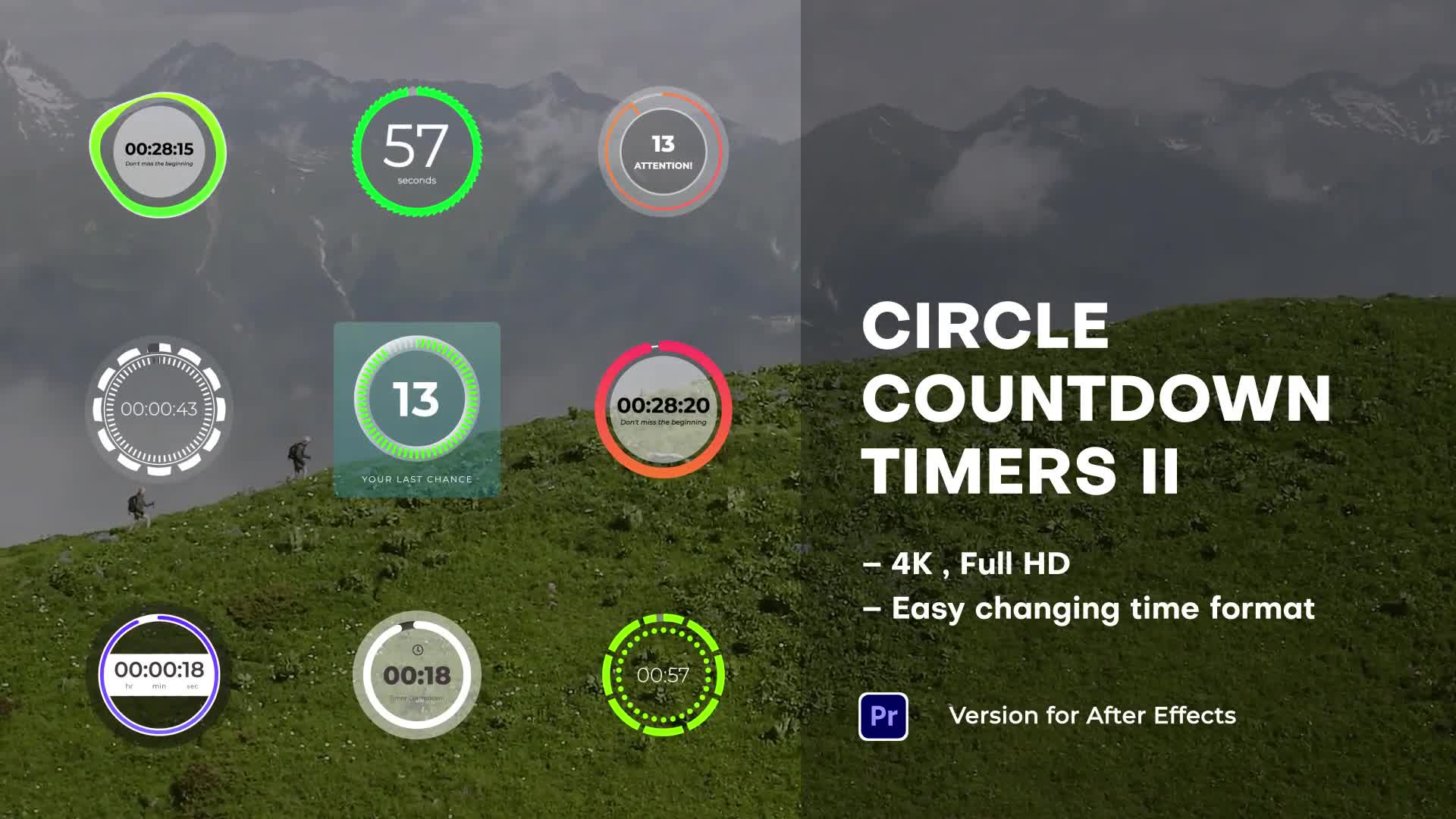Circle Countdown Timers II | Premiere Pro Videohive 39543278 Premiere Pro Image 1