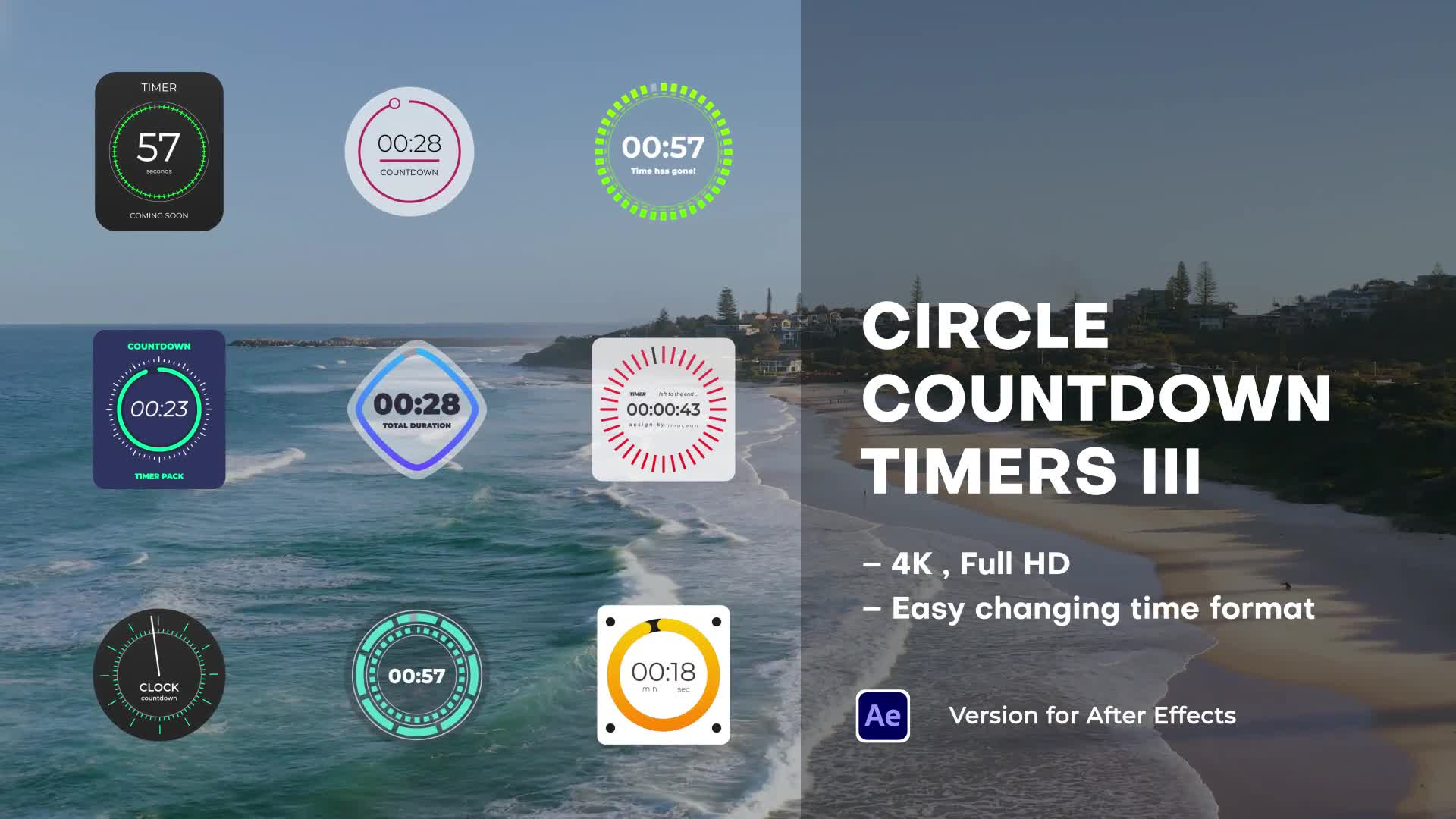 Circle Countdown Timers III Videohive 42282447 After Effects Image 1