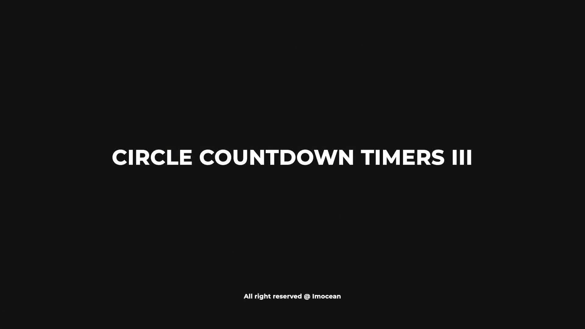 Circle Countdown Timers III Videohive 42282447 After Effects Image 13
