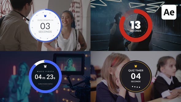 Circle Countdown Timers - Videohive Download 38466031
