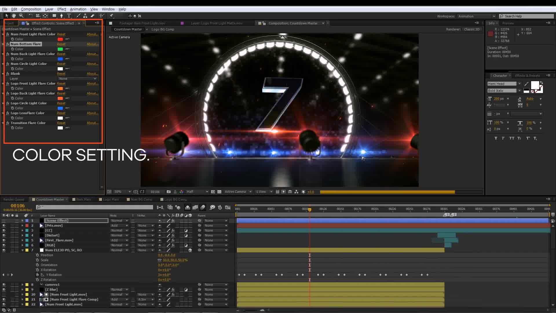 Circle Light Countdown Videohive 23669670 After Effects Image 10