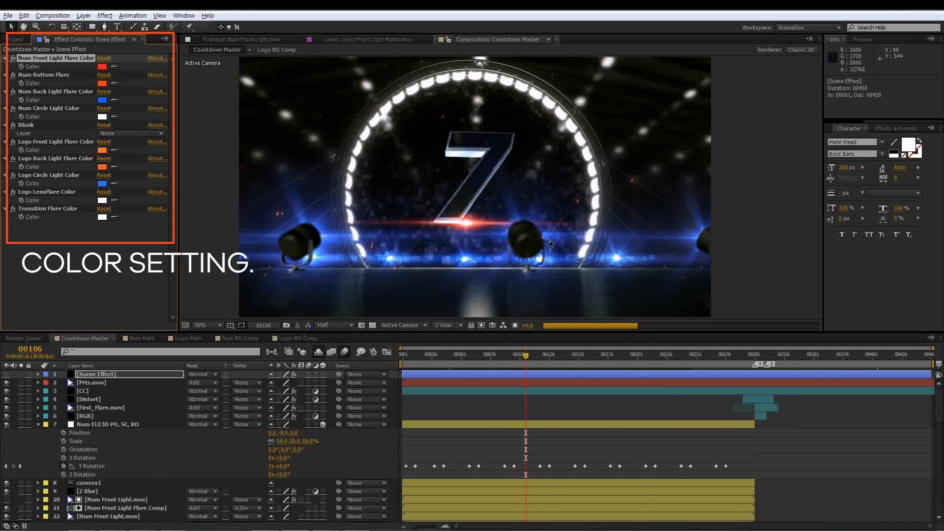 Circle Light Countdown Videohive 23669670 After Effects Image 9