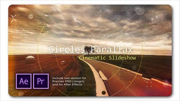 Circle Parallax | Cinematic Slideshow - 28641935 Download Videohive