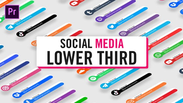 Circle Social Media Lower Thirds - 30621985 Videohive Download