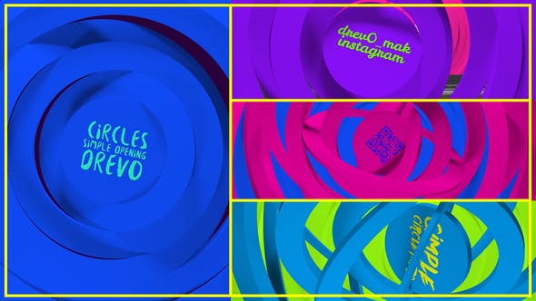 Circles Simple Opening/ Transitions/Minimal Logo/ Youtube Clean Intro/ Cartoon Kid TV/ Corp/ IGTV - Videohive 25062794 Download