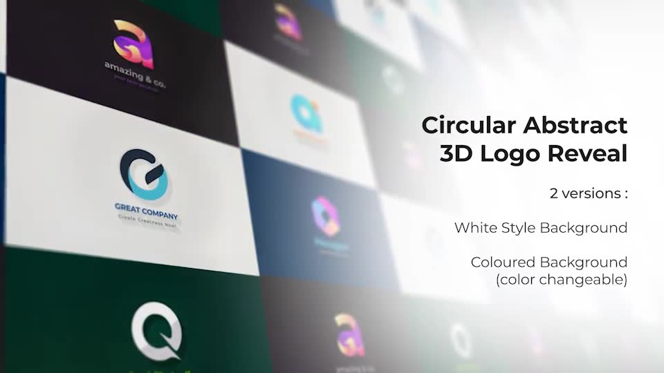 Circular Abstract 3D Logo Reveal Videohive 38715833 After Effects Image 2