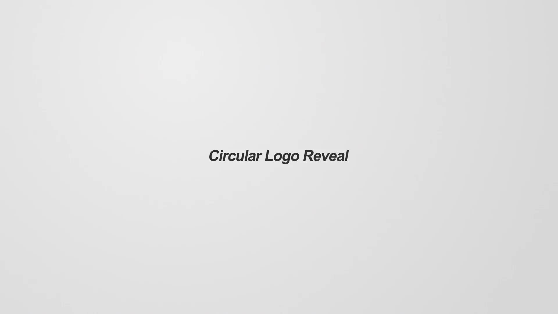 Circular Logo Reveal - Download Videohive 11427419