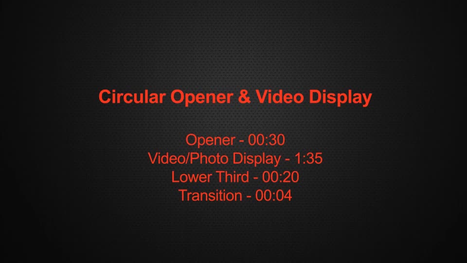 Circular Opener & Video Display Videohive 11482912 After Effects Image 1
