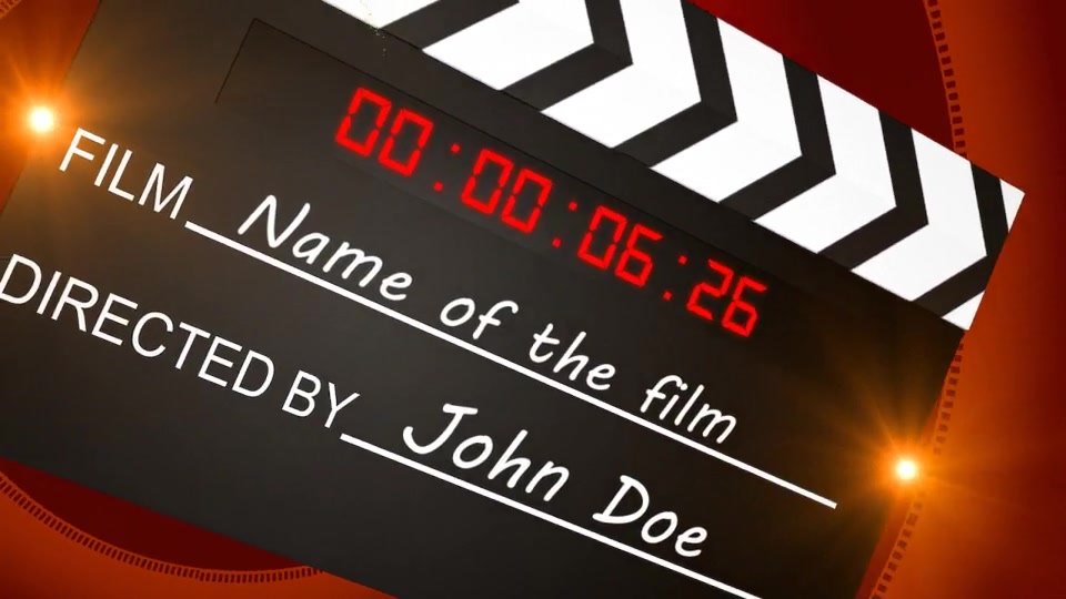 Clapper Movie Intro Ident Videohive 4156124 After Effects Image 4