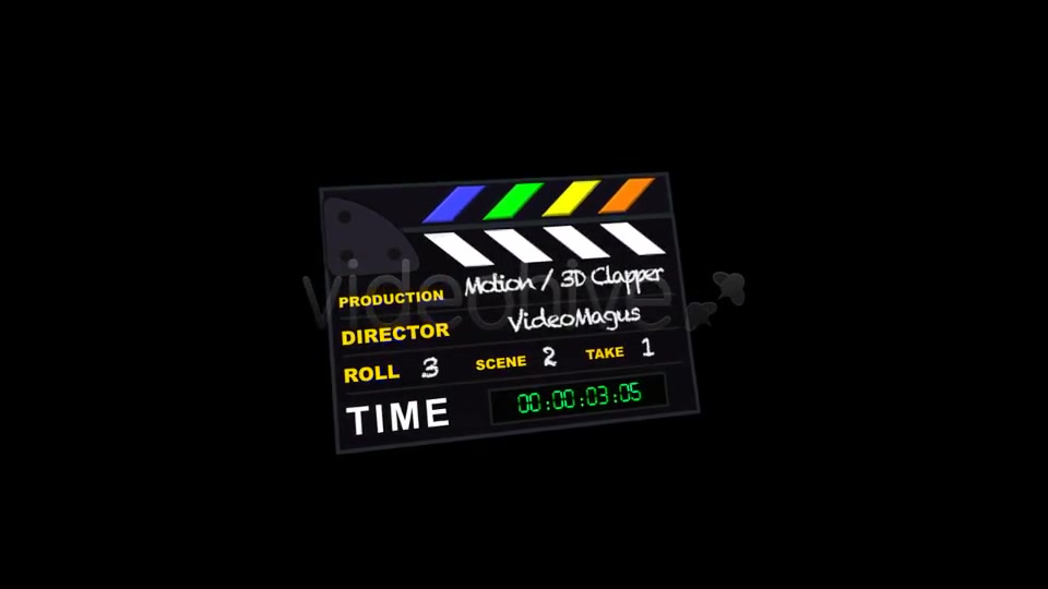 Clapperboard Videohive 3531362 Apple Motion Image 10