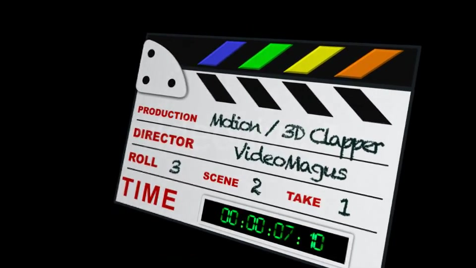 Clapperboard Videohive 3531362 Apple Motion Image 2