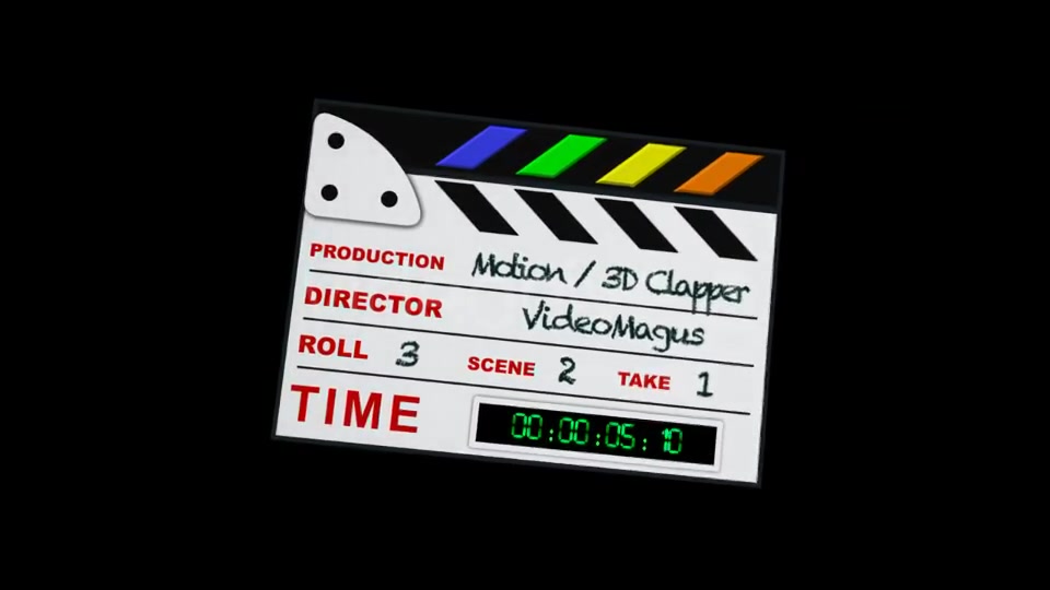 Clapperboard Videohive 3531362 Apple Motion Image 3